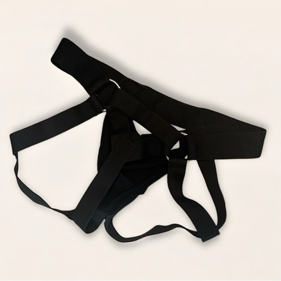 Men's Black Strappy Thong Underwear, medium, NWOT - Picture 4 of 4